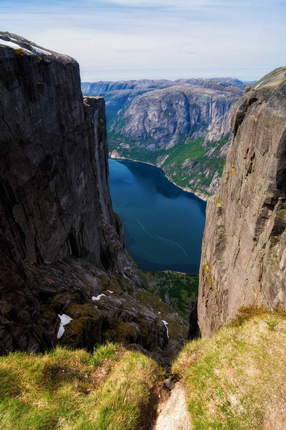 the Norwegian Lysefjord, a beautiful landscape - Fotografie, Obrázek