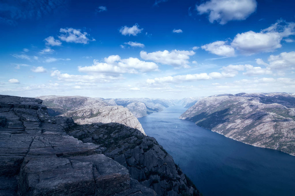 the Norwegian Lysefjord, a beautiful landscape - Foto, afbeelding