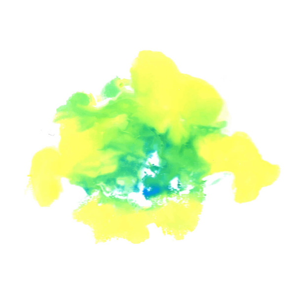 farbenfroher Fleck, Aquarell abstrakter handbemalter Hintergrund - Vektor, Bild