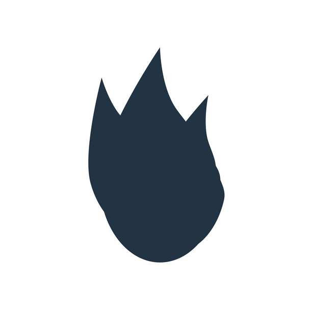 Иконка огня вектор изолирован на белом фоне, огонь прозрачный знак
 - Вектор,изображение