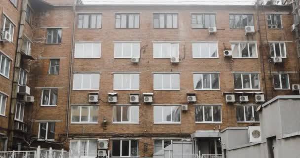 View of weathered block of flats - Footage, Video