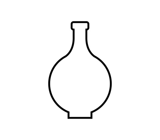 oil bottle icon on white background - Vektor, Bild