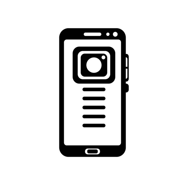 携帯電話のアイコン ベクトルの web およびモバイル アプリの設計、携帯電話のロゴのコンセプト ホワイト バック グラウンドの分離 - ベクター画像