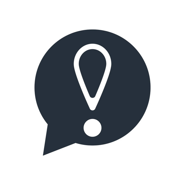 Вектор значка восклицательного знака изолирован на белом фоне для дизайна вашего веб-приложения и мобильного приложения, концепция логотипа восклицательного знака
 - Вектор,изображение