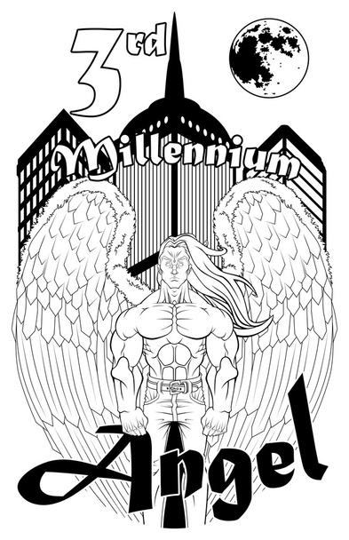 Third millennium angel - Vector, Image