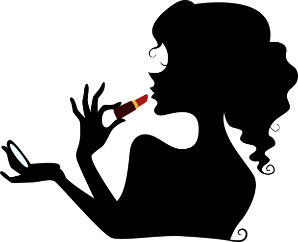 Silhouette rouge à lèvres
 - Photo, image