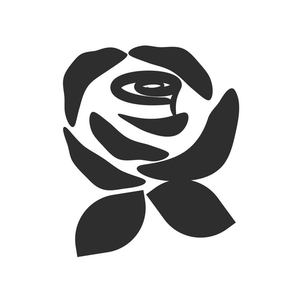 Τριαντάφυλλο εικονίδιο διάνυσμα που απομονώνονται σε λευκό φόντο για σας web και κινητά σχεδιασμός, τριαντάφυλλο λογότυπο έννοια - Διάνυσμα, εικόνα