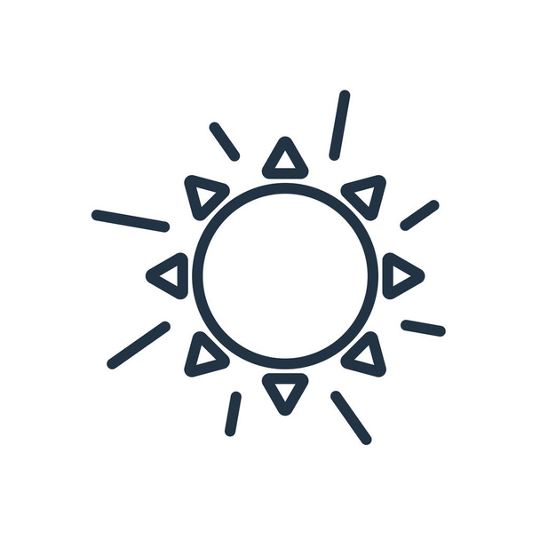 Sun ikon-vektoros elszigetelt fehér background nap átlátszó jele - Vektor, kép