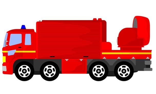 illustration du matériel de transport de soutien pour les pompiers
 - Vecteur, image