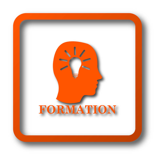 Formationssymbol. Internet-Taste auf weißem Hintergrund - Foto, Bild