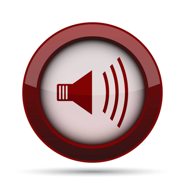 Speaker icon. Internet button on white background. - Photo, Image