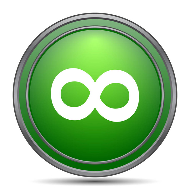 Infinity sign icon. Internet button on white background - Photo, Image