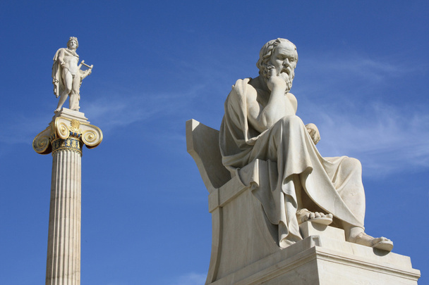 Sokrates ja Apollo Ateenassa, Kreikassa
 - Valokuva, kuva