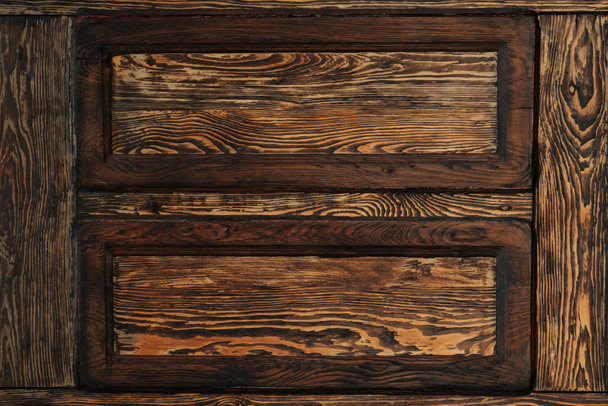 close-up view of dark brown wooden background  - Photo, Image