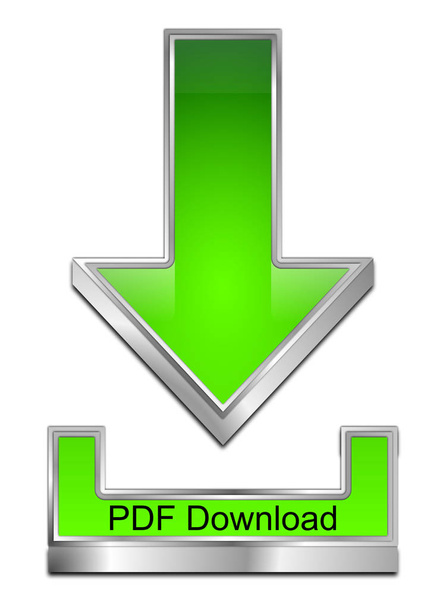 green PDF Download Symbol - 3D illustration - Photo, Image