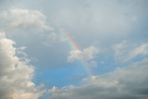 Rainbow above the clouds - Φωτογραφία, εικόνα