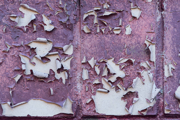 vista de cerca de fondo texturizado de pared violeta envejecida
   - Foto, Imagen