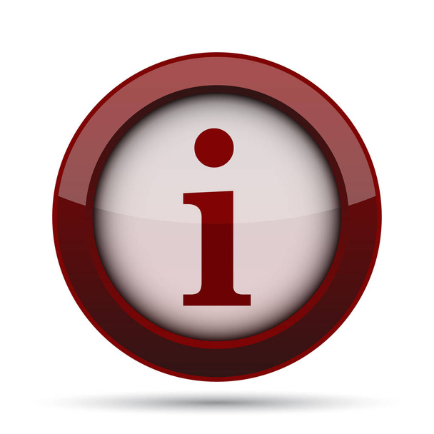 Info icon. Internet button on white background. - Photo, Image
