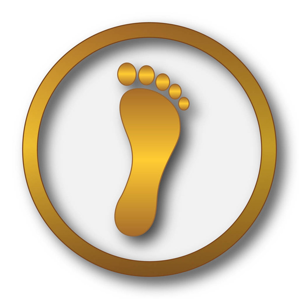 Fußabdruck-Symbol - Foto, Bild