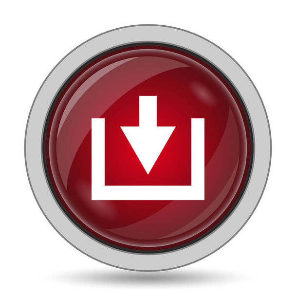 Download icon. Internet button on white background - Zdjęcie, obraz