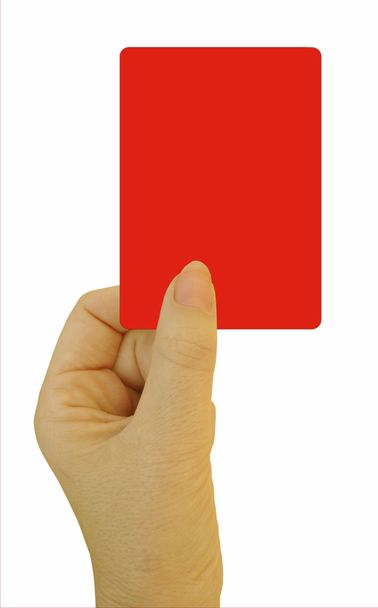 rode kaart ultimatum - Foto, afbeelding