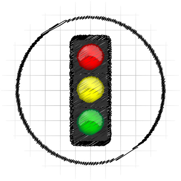 Traffic light icon - Zdjęcie, obraz