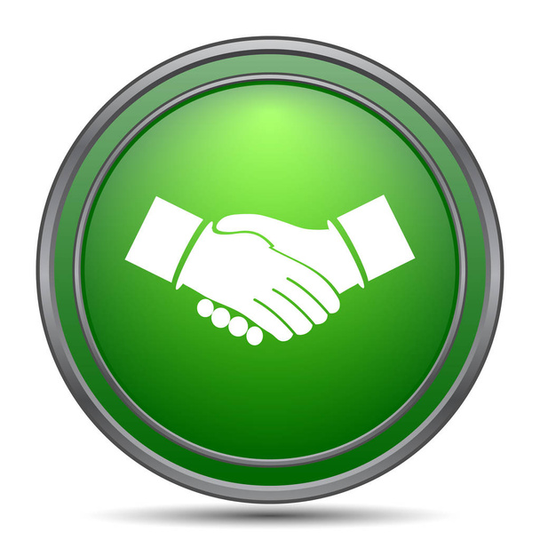 Megállapodás ikonra. Internet gomb fehér háttér - Fotó, kép