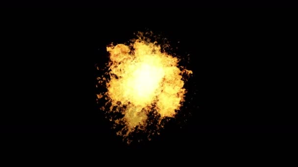 4 k Hot ogień płonący tło, Fajerwerk wybuch cząstek dymu moc energii. - Materiał filmowy, wideo