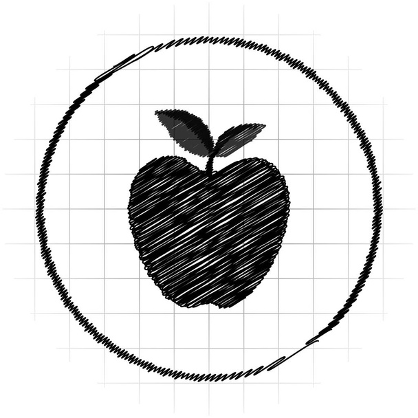 Icono de Apple. Botón de Internet sobre fondo blanco
 - Foto, Imagen