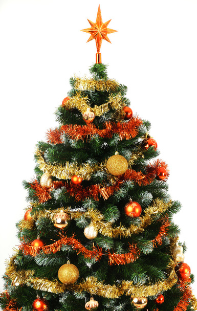 Díszített karácsonyfa - Fotó, kép