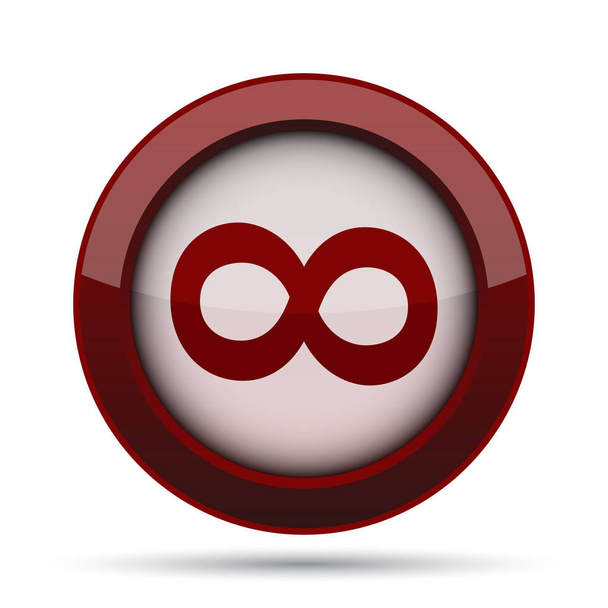 Infinity sign icon. Internet button on white background. - Zdjęcie, obraz
