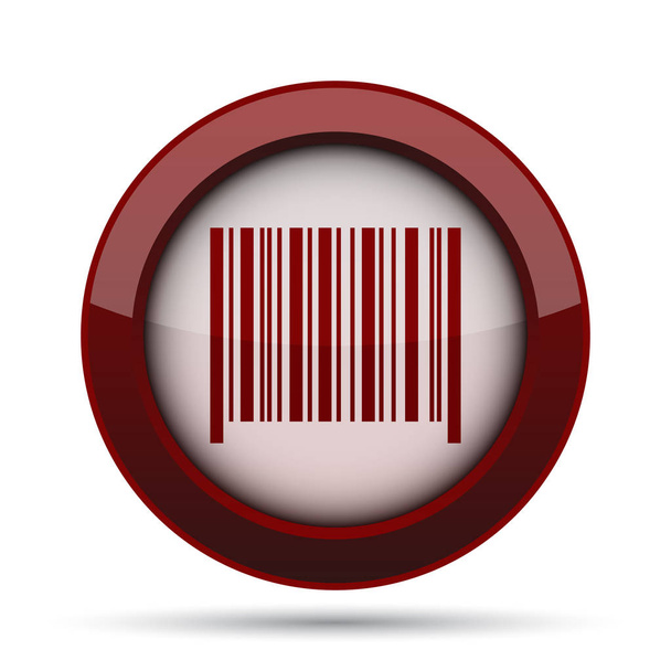 Barcode icon. Internet button on white background. - Photo, Image