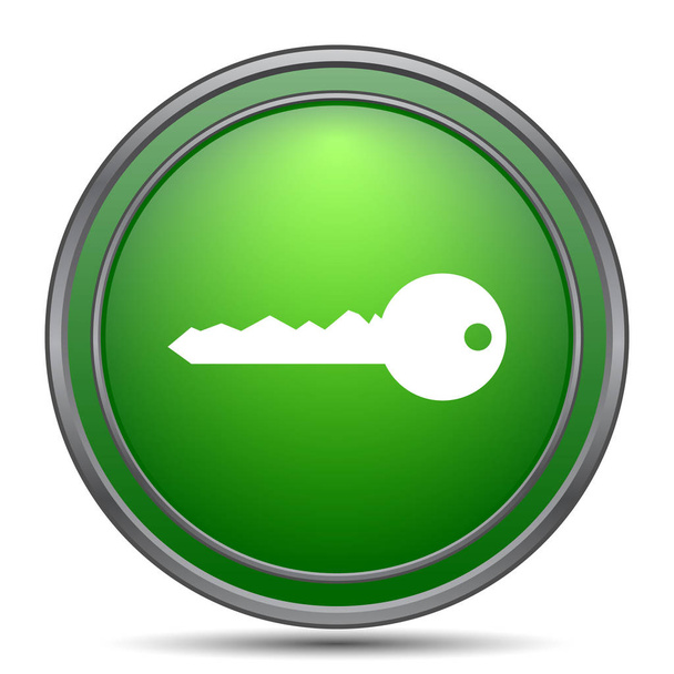 Schlüsselsymbol. Internet-Taste auf weißem Hintergrund - Foto, Bild