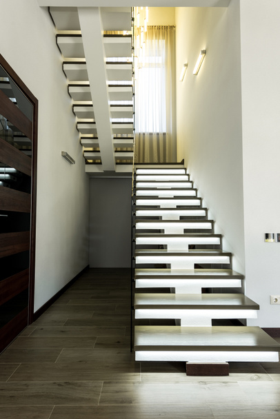 interior view of empty modern stairs and corridor   - Photo, Image