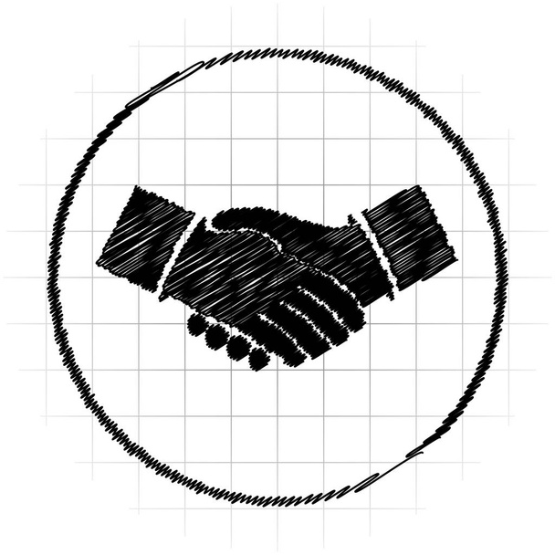 Megállapodás ikonra. Internet gomb fehér háttér - Fotó, kép