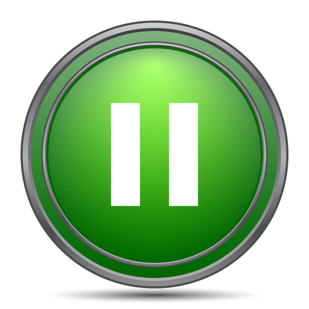 Pause icon. Internet button on white background - Фото, зображення