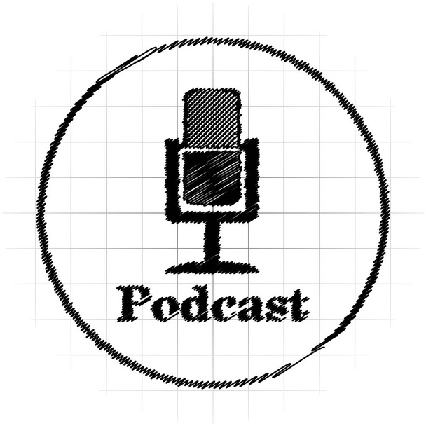 Podcast-icoon - Foto, afbeelding