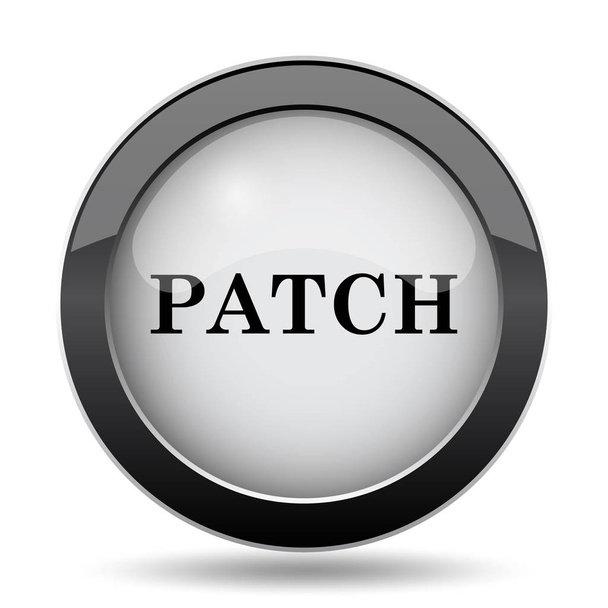Ikonke patcha. Przycisk Internet na białym tle - Zdjęcie, obraz