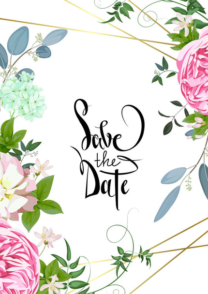 Design of wedding invitation - Vector, Imagen