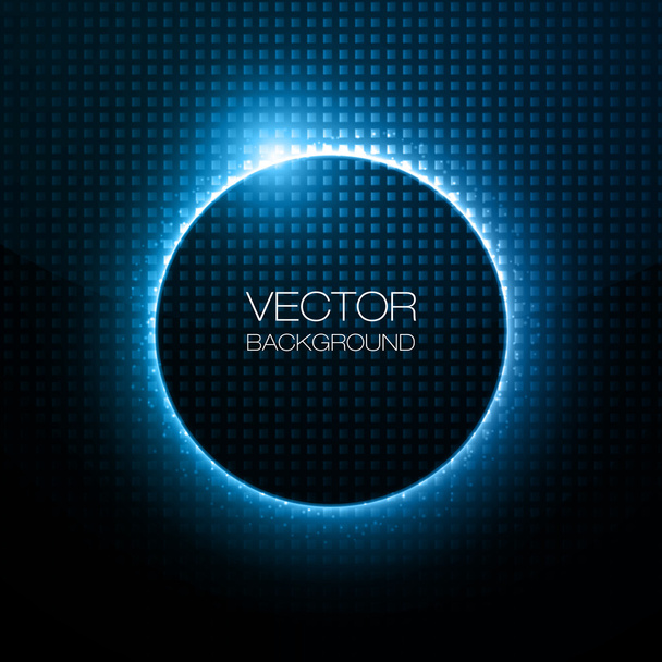 Infographic mavi neon vektör tasarımı - Vektör, Görsel