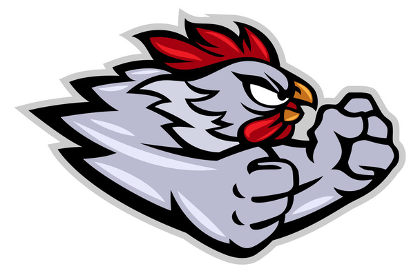 Fighting Rooster - Vector, Image