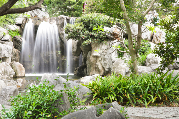 cascade jardin chinois
 - Photo, image