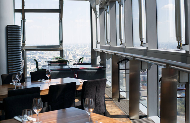 modern interior of high-rise restaurant - Фото, зображення