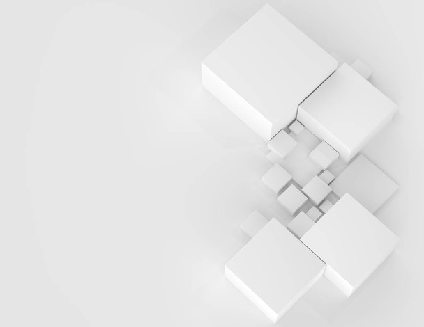 Astratto forma geometrica cubi grigio sfondo 3d illustrazione
 - Foto, immagini