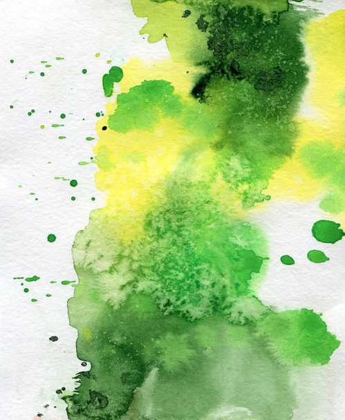 Bright painted watercolor texture. Hand drawn background with text place. - Valokuva, kuva