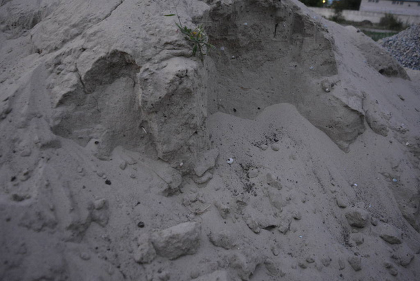 Λευκό κατασκευή ποταμού άμμο το βράδυ - Φωτογραφία, εικόνα