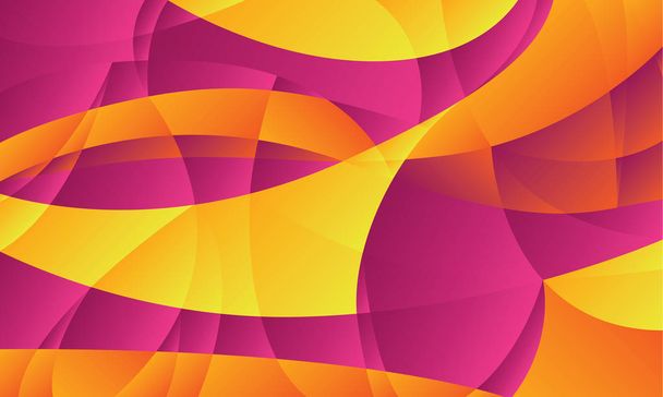Abstract curve geometric gradient shapes - Vector, Image