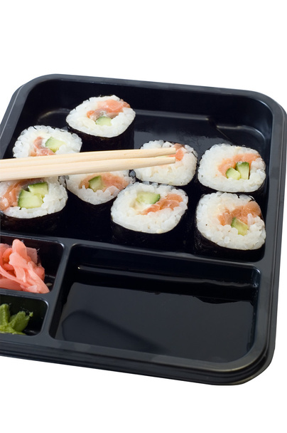 Rollos de almuerzo de sushi
 - Foto, imagen