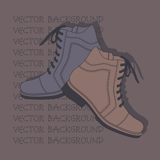 Vector background with shoes. - Vector, Image