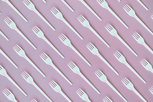 Fork Flat Lay Pattern - Фото, изображение